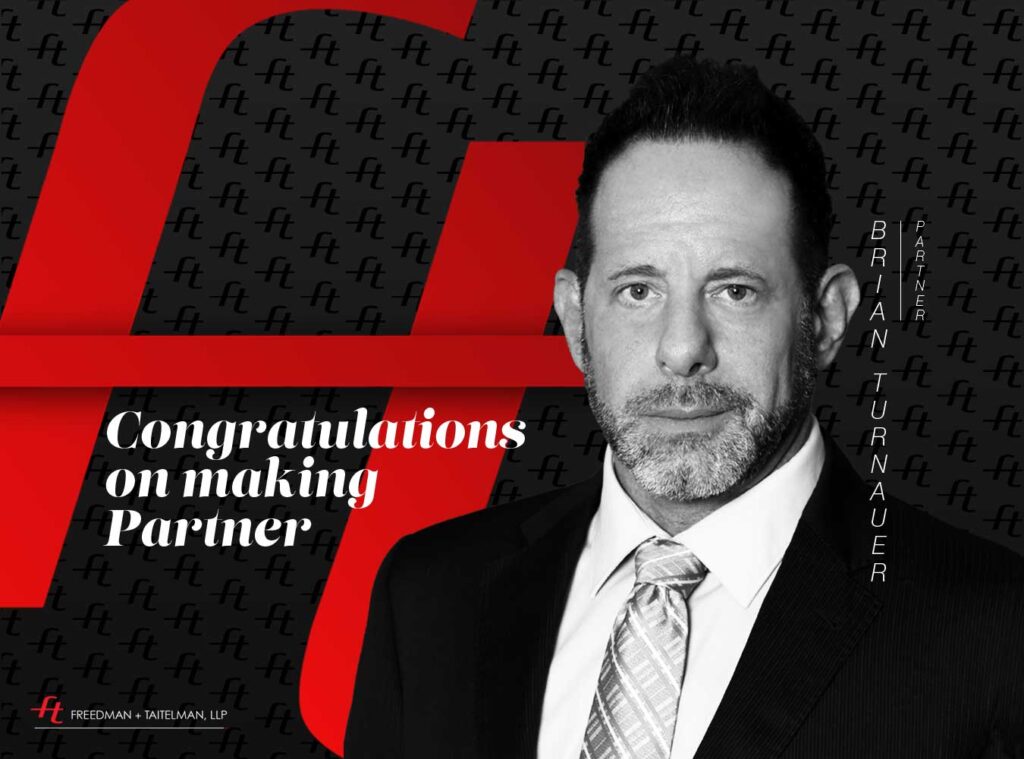 Congratulation on making Partner - Brian Turnauer - FTLLP (design by Rodezno Studios)