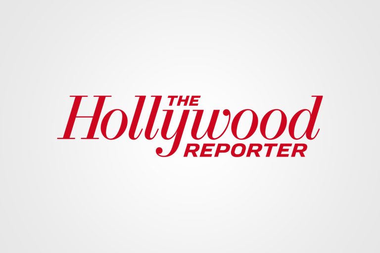 The Hollywood Reporter logo - radial soft white gray gradient background - by Rodezno Studios