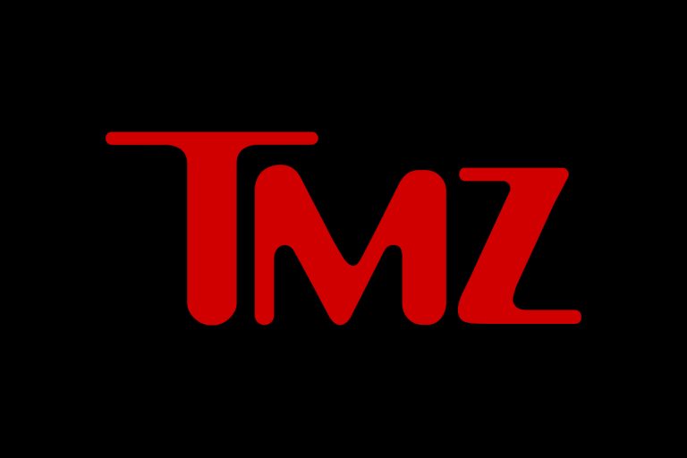 TMZ - red fill logo - black background - featured image