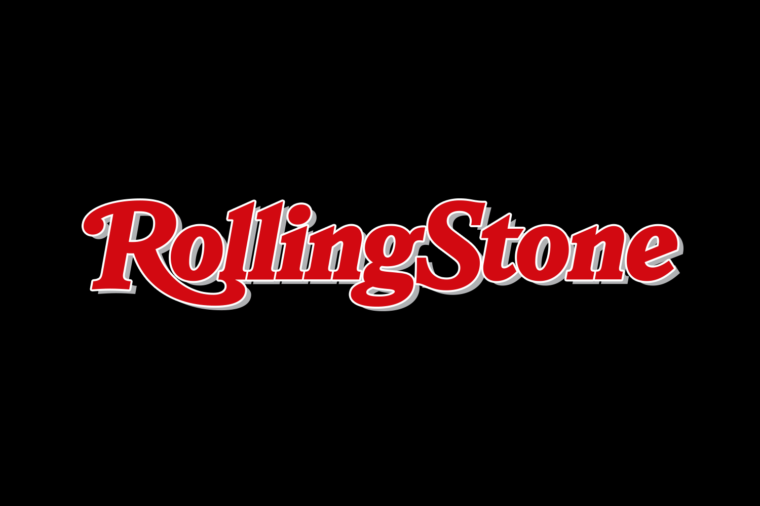 Rolling Stone - logo - red fill - black background - Featured Image graphic by Rodezno Studios