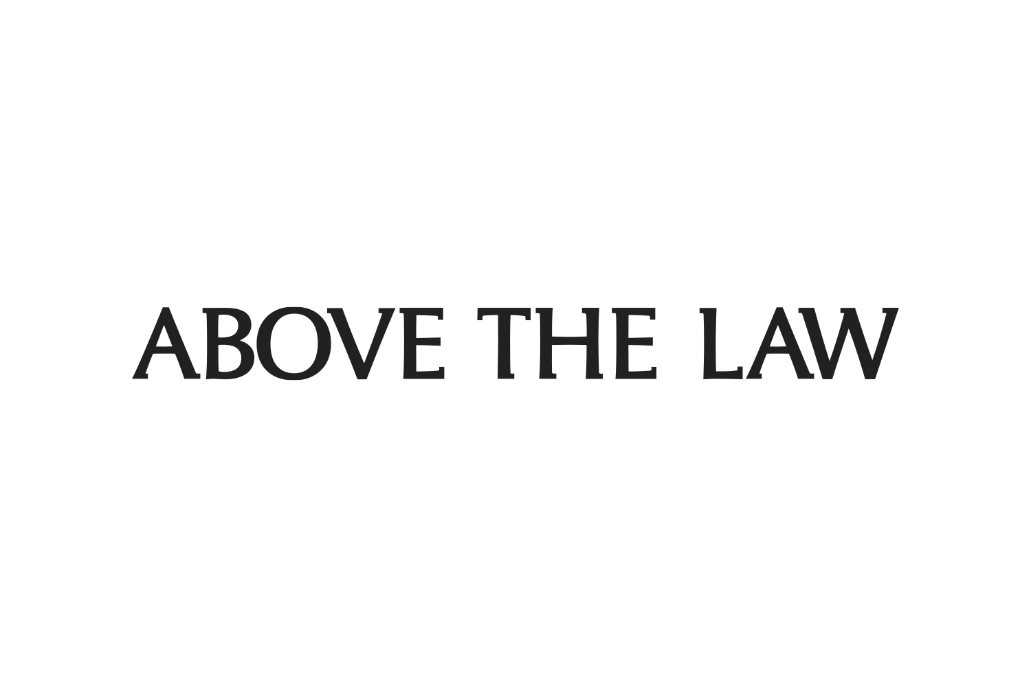 Above The Law - horizontal logo - black fill - white background - Featured Image