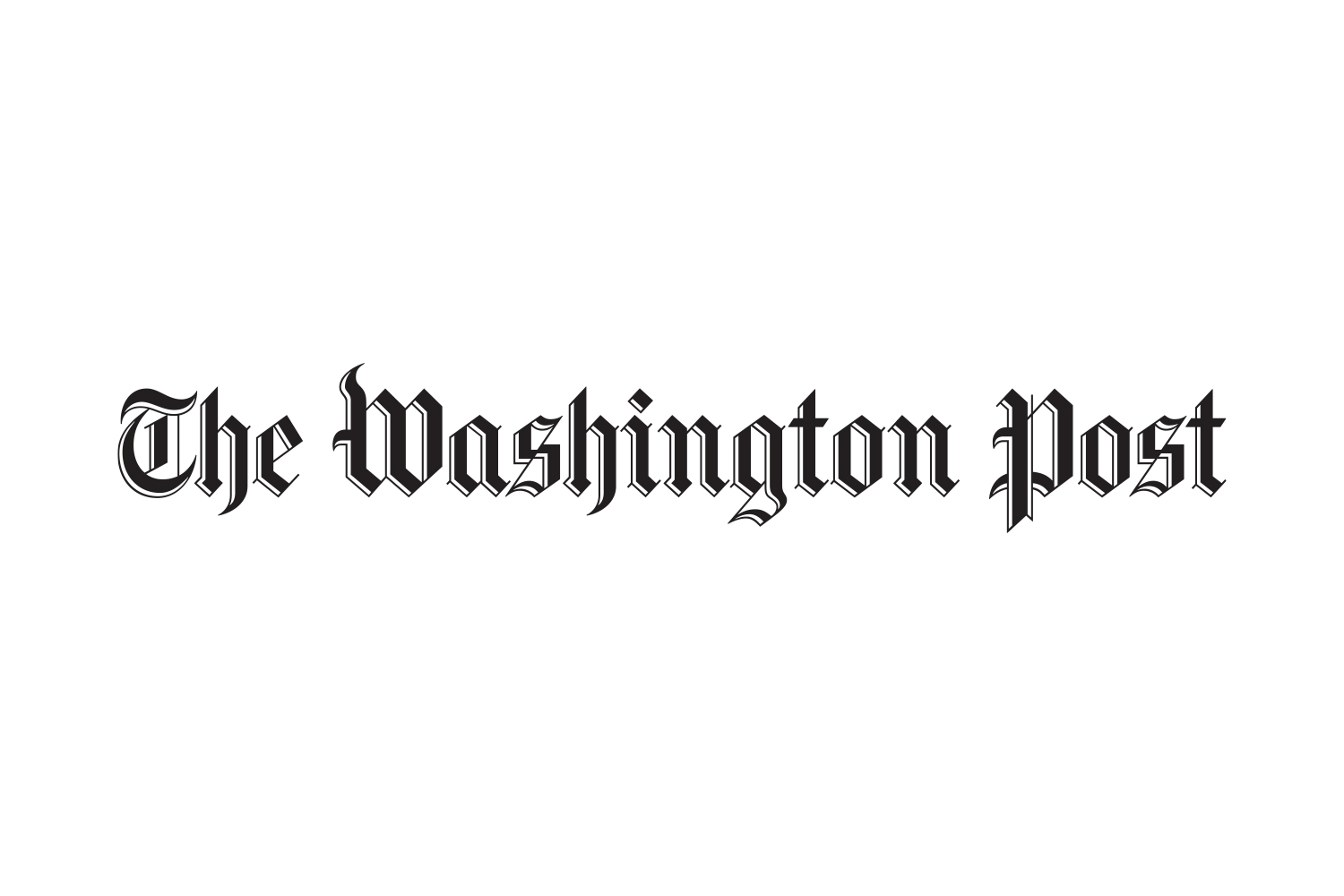 The Washington Post - black fill - white background - horizontal logo - Featured Image