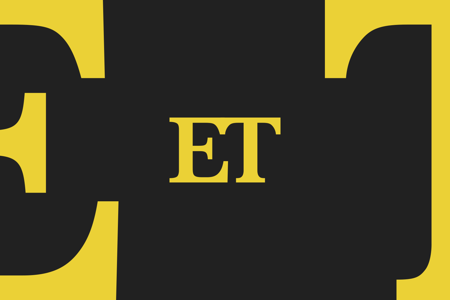 ET - Entertainment Tonight - logo - yellow fill - charcoal background - Featured Image