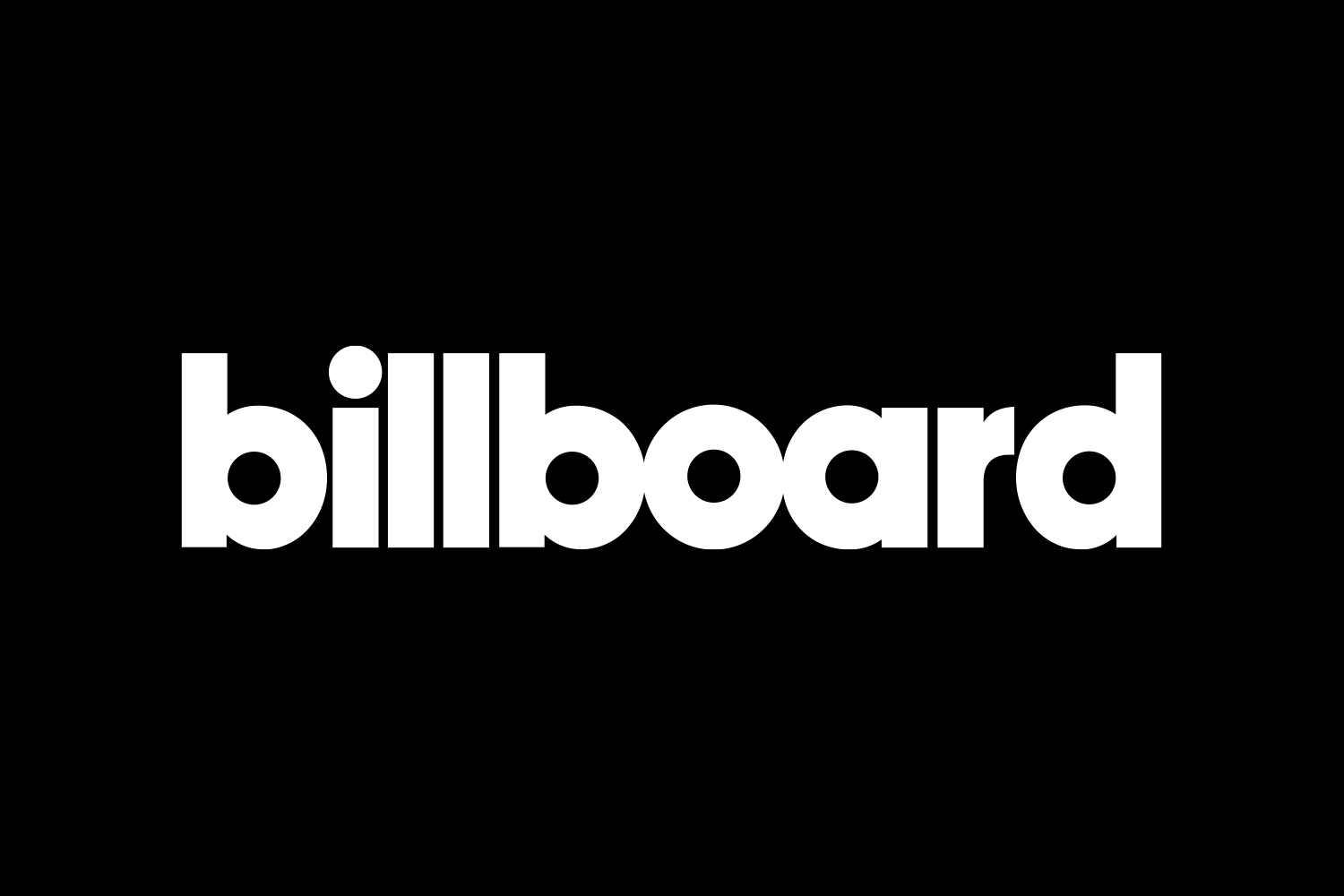 billboard - logo - white fill - black background - Featured Image